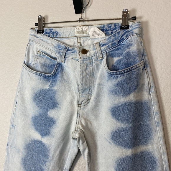 Vintage moda intl bleach dye bootcut jeans - Picture 3 of 5